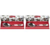 Portmeirion The Holly & Ivy Serving Spoon, Multi-Colour (Pack of 2)