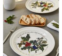 The Holly & Ivy Plate, HV05055 Ceramic, Multi-Colour, 27 x 27 x 3 cm, Set of 6