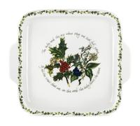 Portmeirion The Holly & The Ivy Square Handled Cake Plate 32cm HV78044-X