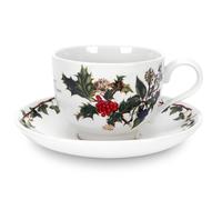 Portmeirion The Holly & The Ivy Teacup & Saucer - Set of 6