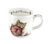 Portmeirion Wrendale Designs 'Purrfect Christmas' Kitten 0.3L Bone China Christmas Mug