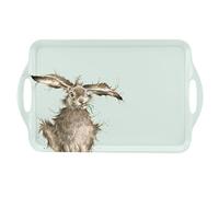 Portmeirion Wrendale Large Handled Tray (Hare) - Melamine, Multi-coloured, 48 x 29.5 cm