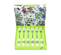 Portmeirion Home & Gifts 6-Piece Pastry Fork, Porcelain, Multi-Colour, 1 x 1 x 15 cm