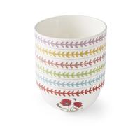Portmeirion x Botanic Garden 6-Piece Stacking Bowl Set (17.5cm) - Assorted Floral Large Earthenware Bowls, Space-Saving Design for Soup, Salad and Everyday Dining