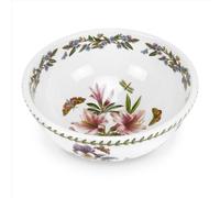 Portmeirion x Botanic Garden Azalea Salad Bowl - 11' Glass-Earthenware Bowl, Stylish and Durable, Suitable for Serving Salads, Fruits or Pasta, Use for Everyday Dining