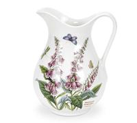 Portmeirion x Botanic Garden Jug - 3 Pint, Made in England Earthenware for Serving Juice, Tea, or Water, Floral Motif, Dishwasher & Microwave Safe, White Base/See Picture
