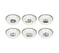 Portmeirion BG45300 Botanic Garden-5 inch Mini Bowls-Set of 6, Ceramic, White