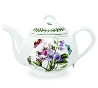 Portmeirion Teapot 60750 Botanic Garden - 2pt Romantic Shape, White