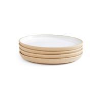 Portmeirion x Minerals Breakfast Plate Moonstone 21.5 cm - White Reactive Glaze Stoneware Plates for Starters, Desserts and Modern Everyday Tableware