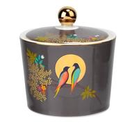 Portmeirion x Sara Miller London Covered Sugar Bowl - Chelsea Collection, Featuring Two Love Birds Perched Upon a Tree, Elegant and Sophisticated with Gold Detailing, Fine China, 125x125x105cm