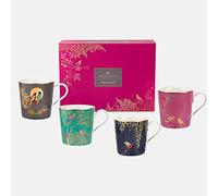 Portmeirion Sara Miller London set 4 Assorted Mugs in Gift Box