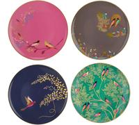 Portmeirion x Sara Miller London Set of 4 Cake Plates - Chelsea Collection, Bir