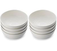 Portmeirion x Sophie Conran Set of 4 Noodle Bowls - White Bowl for Ramen, Breakfast or Cereal, Microwave, Oven, Freezer & Dishwasher Safe, Suitable for Everyday Use (Pack of 2)