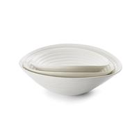 Portmeirion Home & Gifts CPW76819-X Salad Bowl, Porcelain, White, 11 x 33 x 11 cm
