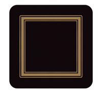 Portmeiron Pimpernel Classic Black Coasters Set Of 6