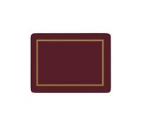 Portmeiron Pimpernel Classic Burgundy Placemats Set Of 6