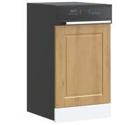 Porto Artisan Oak Dishwasher Panel, 45x1.5x67 cm Engineered Wood Kitchen Cabinet Front, Moisture Resistant, Easy Clean, Durable Home Appliance Protection