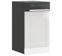 Porto High Gloss White Dishwasher Panel, 45x1.5x67 cm Engineered Wood Kitchen Cabinet Door, Moisture Resistant, Durable & Easy Clean Front Panel