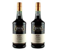 Porto Poças Ruby Port 2 x 75cl 19% ABV Sweet Fortified Wine Douro Portugal