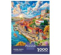 Porto_ Portugal Puzzles 1000 Piece. Puzzle Impossible, Puzzle Family Activity Puzzles Game 38x26cm/1000pcs