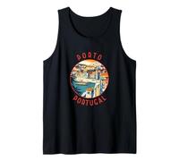 Porto Portugal Retro Distressed Circle Tank Top