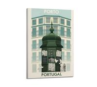 Porto, Portugal Vintage Travel Commemorative Poster Picture Print Wall Art Canvas Decor Homes Decorative 16x24inch(40x60cm)