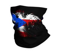 Porto Rico Eagle Flag Unisex Headscarf Windproof Headwear Durable Neck Warmer For Camping Snowboarding Football