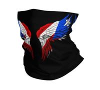 Porto Rico Flag Wing Unisex Balaclava Multifunctional Magic Headband Windproof Neck Warmer For Fishing Camping Yoga