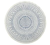 Porto Round Reversible Blue Rug Indoor-Outdoor - Ø 200 cm