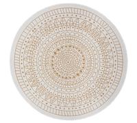 Porto Round Reversible Ochre Rug Indoor-Outdoor - Ø 100 cm