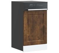 Porto Smoked Oak Dishwasher Panel, 45x1.5x67 cm Engineered Wood Kitchen Cabinet Front, Moisture-Resistant, Durable, Easy Clean, Modern Home Appliance Protection