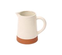 Porto Terracotta Ribbed Jug - Stone