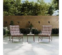 Porto Terracotta Stripe 2 Seater Bistro Set