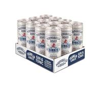 Portobello Road Gin & Franklin & Sons Natural Indian Tonic Water | 5.5% ABV 12 x 250ml Case | Premium Gin & Tonic Cans | Pre-Mixed & Ready to Drink Cans | Spirit & Mixer Alcoholic Drinks
