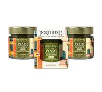 Portofino Fine Food - Genoese Pesto with Genoese PDO Basil Without Garlic - 3 x 100 g
