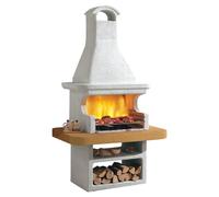 Portorose Premium Wood Fired Masonry BBQ Grill Palazzetti White One Size