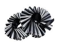 Portrait Accent Ruff Accessory Pleated Black White Statement Frill with Tie Fastening for Dramatic Styling Costume Looks Ruff Accessory Pleated Statement Collar Costume Styling Dress Up Photo Striped