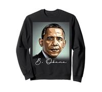 Portrait Barack Obama President Patriotic Sweatshirt