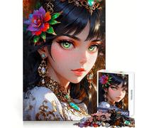Portrait Divine Beauty Jigsaw Puzzles 1000 Piece for Adults Think Smart Toy Together Fun Accurate Cut Art Display (38x52cm)