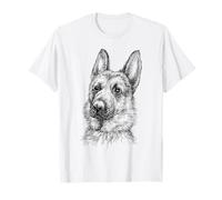 Portrait Drawing German Shepherd for Dog Owners T-Shirt
