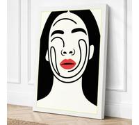 Portrait in Quiet Sorrow Canvas Wall Art Print 18x12 Inch (46 x 30 cm)