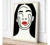 Portrait in Quiet Sorrow Canvas Wall Art Print 30x20 Inch (76 x 51 cm)