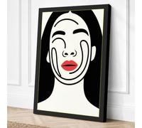 Portrait in Quiet Sorrow Canvas Wall Art Print 36x24 Inch (91 x 61 cm)