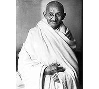 Portrait Indian Political Activist Mohandas Gandhi Photo Unframed Wall Art Print Poster Home Decor Premium