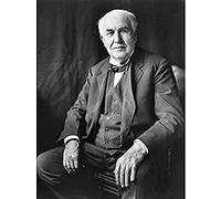 Portrait Inventor Thomas Edison Old Photo Unframed Wall Art Print Poster Home Decor Premium