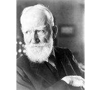 Portrait Irish Playwright George Bernard Shaw Photo Premium Wall Art Canvas Print 18X24 Inch