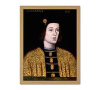 Portrait King Edward IV England Painting Royal Historic Large Framed Art Print Poster Wall Decor 18x24 in