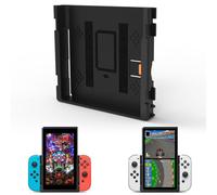 Portrait Mode Flip Grip Compatible with Nintendo Switch OLED - Vertical Orientation Handheld Accessory, Works with Joy-Con Grips Stand