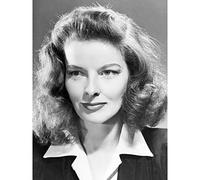 Portrait Movie Actress Katharine Hepburn Promo Photo Premium Wall Art Canvas Print 18X24 Inch