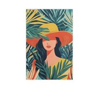 Portrait of A Bohemian Woman Without A Face Canvas Poster Wall Art Decor Print Picture Paintings for Living Room Bedroom Decoration 12x18inch(30x45cm)